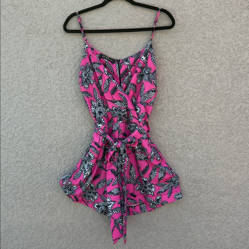 Pink Floral Jumpsuit
